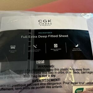 Full Extra Deep Fitted Sheet - Black